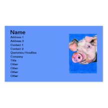 Pink Pig Business Card