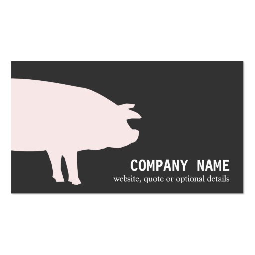 Pink Pig Business Card