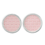 Pink Pig Face Pattern Cufflinks