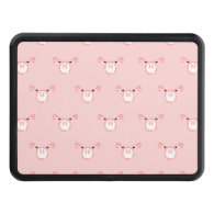 Pink Pig Face Pattern Hitch Cover