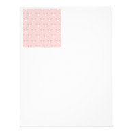 Pink Pig Face Pattern Personalized Letterhead