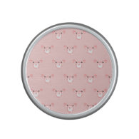 Pink Pig Face Pattern Speaker
