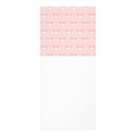 Pink Pig Face Repeating Pattern Rack Cards