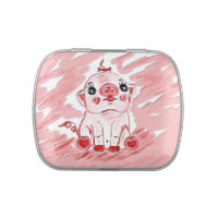 Pink pig jelly belly tin gift