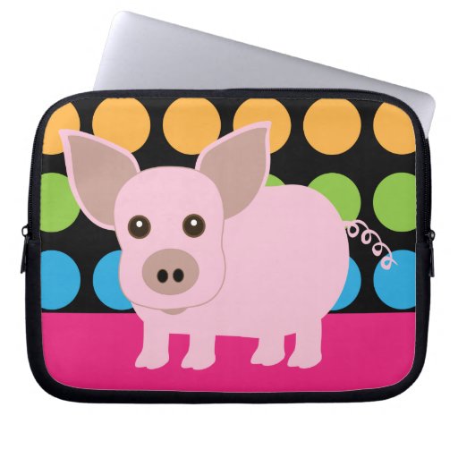 Pink Pig Laptop Sleeve