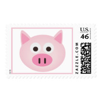 Pink Pig Postage stamps