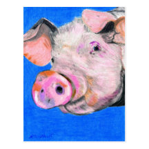 Pink Pig Postcards