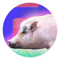 Pink Pig Sticker by dollargrafix Pink Pig Sticker