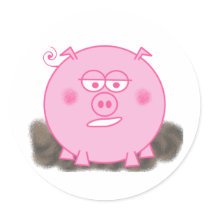 Pink Pig Sticker