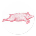 Pink Pig Sticker by ericar70 Pink Pig Sticker