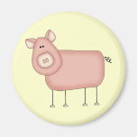 Pink Pig T-shirts and Gifts Refrigerator Magnet