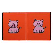 pink piggy iPad folio cases