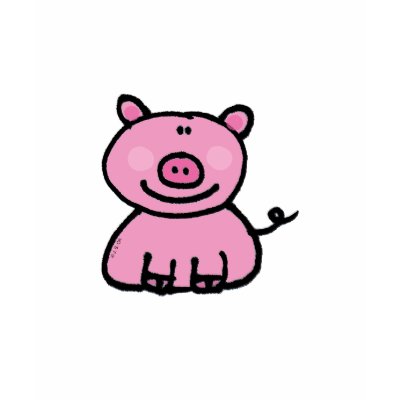 Pink piggy tshirts by jsoh