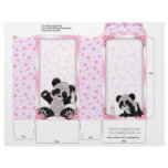 Pink Pinch Box Party Favors Panda bear Baby Shower flyers