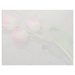 Pink Pink tulips on stone flowers Letterhead Design
