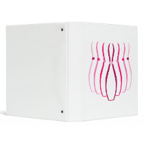 Pink Pins Logo Vinyl Binders