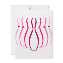 Pink Pins Logo Personalized Invites