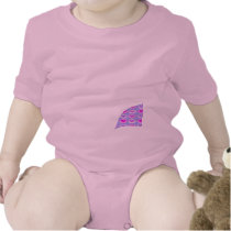 Pink Pirate Skull 2-Sided Infant Creeper