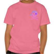 Pink Pirate Skull 2-Sided Kids' Shirts