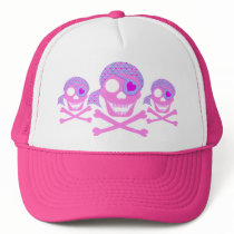 Pink Pirate Skull Hats