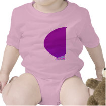 Pink Pirate Skull Heart 2-Sided Infant Creeper