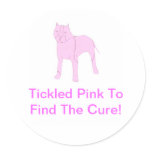 Pink Pit Bull stickers
