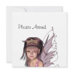 Pink Pixie 5 - Personalize Custom Invitation
