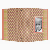 PINK PLAID AVERY BINDER