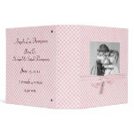 Pink Plaid Baby Album Binder