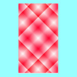 Pink Plaid Background business cards