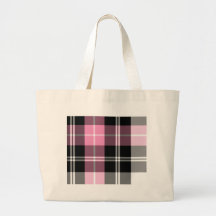 pink plaid bag
