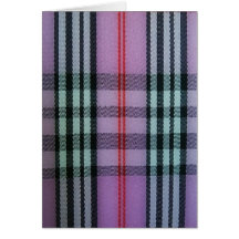 Pink Plaid Greeting Card
