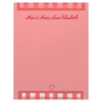 Pink Plaid Paper letterhead