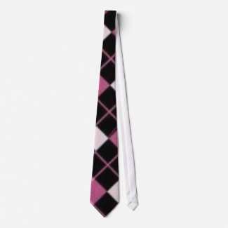 Pink Plaid tie