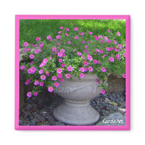 Pink Planter Magnet by GreenGardenGates Pink Planter Magnet
