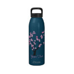 Pink Plum BLossoms Liberty Bottle Drinking Bottles