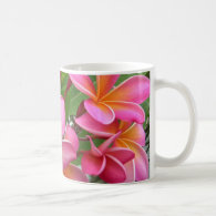 Pink Plumeria Coffee Mugs
