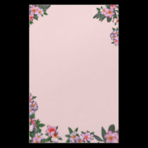 Pink Plumeria stationery