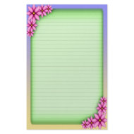 Pink Plumeria, stationery stationery