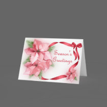 Pink Poinsettas cards