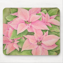 Pink Poinsettia Mousepad