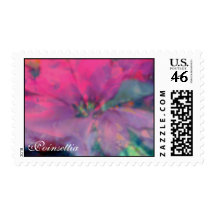 Pink Poinsettia Postage