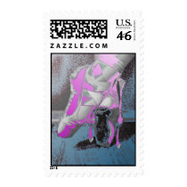 Pink Pointe Shoes Stamps by BartzPeterson Pink Pointe Shoes Stamps