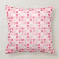 Pink Polka Dot throwpillow