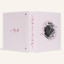Pink Polka Dot Baby Book binders by StarStock Pink Polka Dot Baby Book binders
