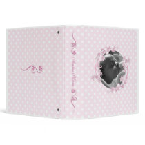 Pink Polka Dot Baby Book binders by StarStock Pink Polka Dot Baby Book binders