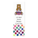 Pink Polka Dot Birthday Brown Bear profile cards