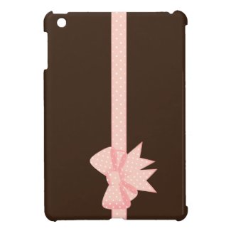 Pink Polka Dot Bow {Mini iPad Case} Cover For The iPad Mini