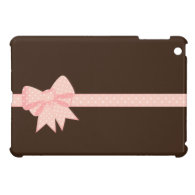 Pink Polka Dot Bow {Mini iPad Case} Cover For The iPad Mini