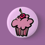 pink polka dot cupcake